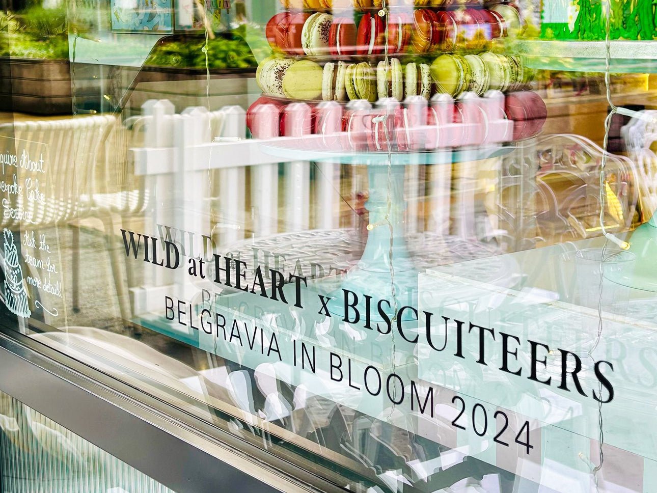Biscuiteers Belgravia boutique blooms with floral displays for the 'Floral Fun and Games' festival, perfect for spring gifts.