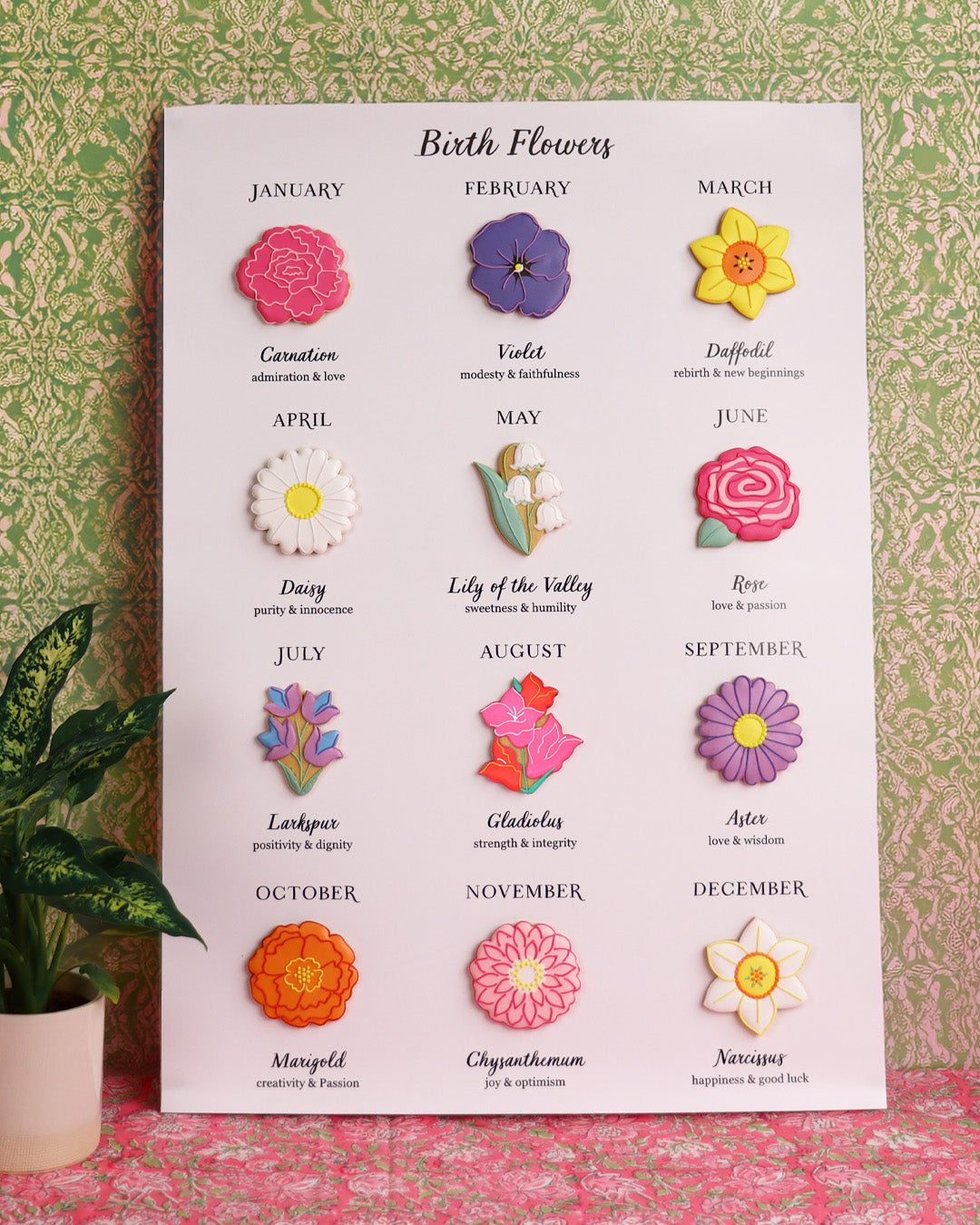 Birth Flower Biscuits - Biscuiteers