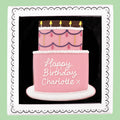 Pink Happy Birthday To You Letterbox - Biscuiteers