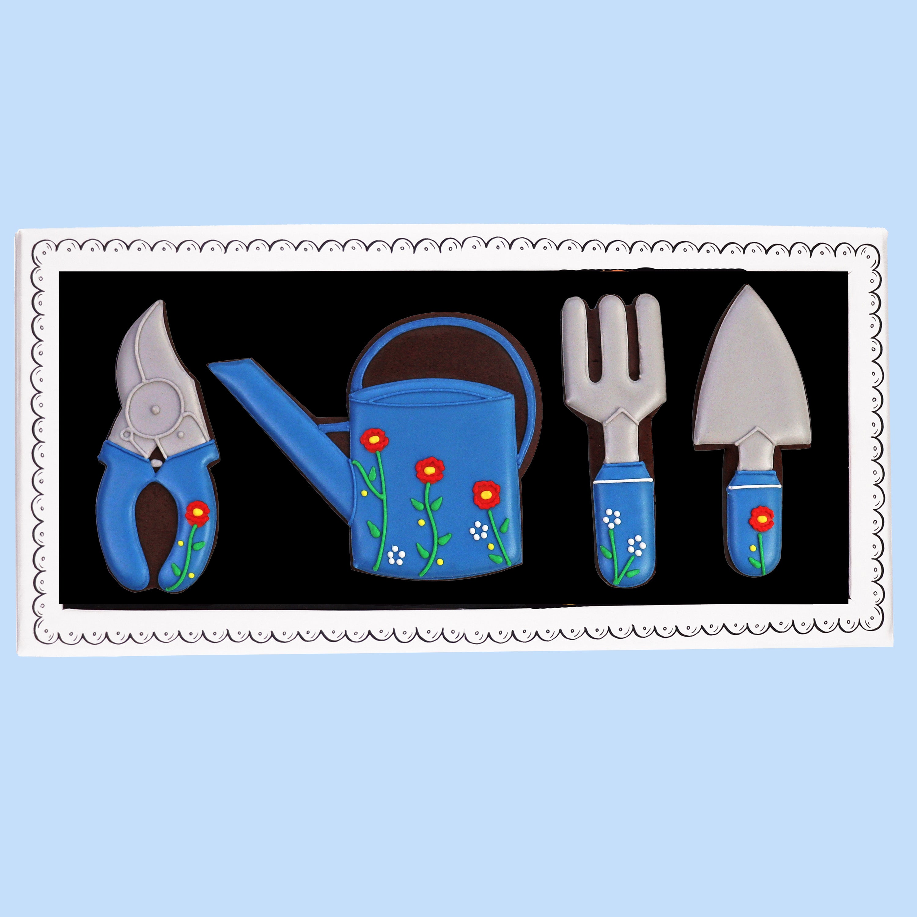 The Budding Gardener Mini Gift Box - Biscuiteers