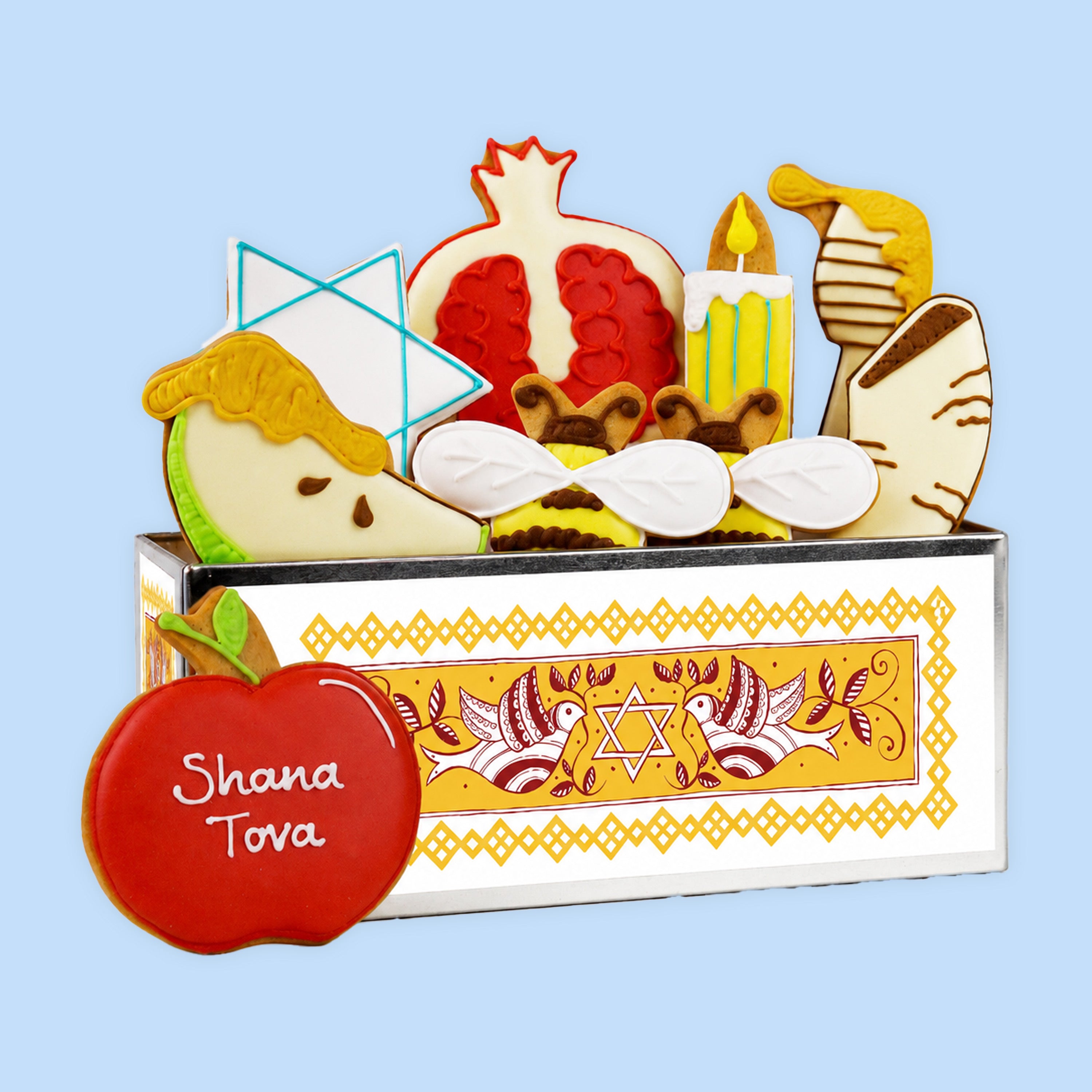 Rosh Hashanah Biscuit Tin