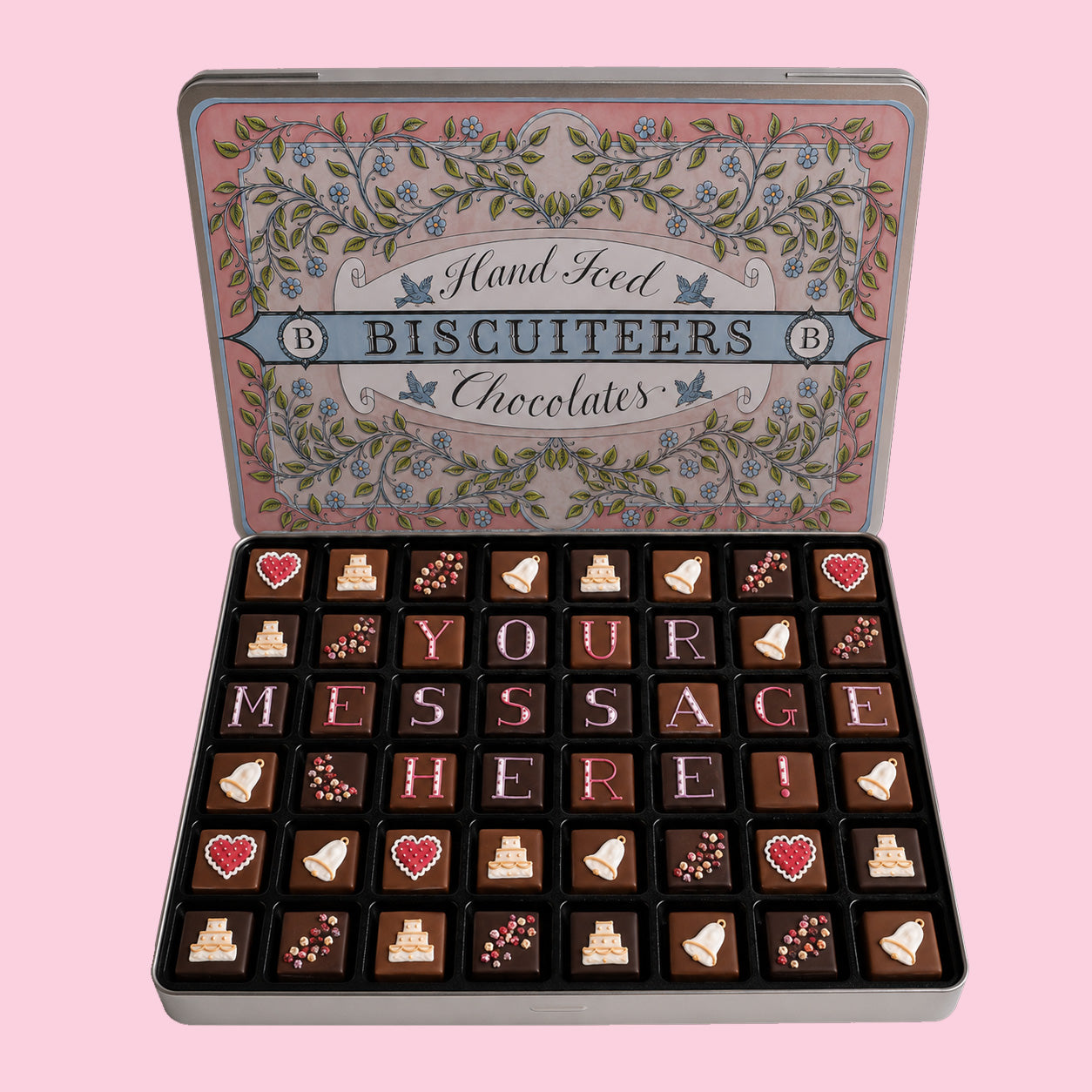 Giant Tin Personalised Wedding Chocolates