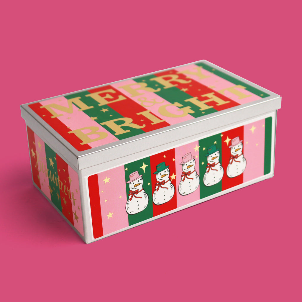 Merry & Bright Luxe Biscuit Tin