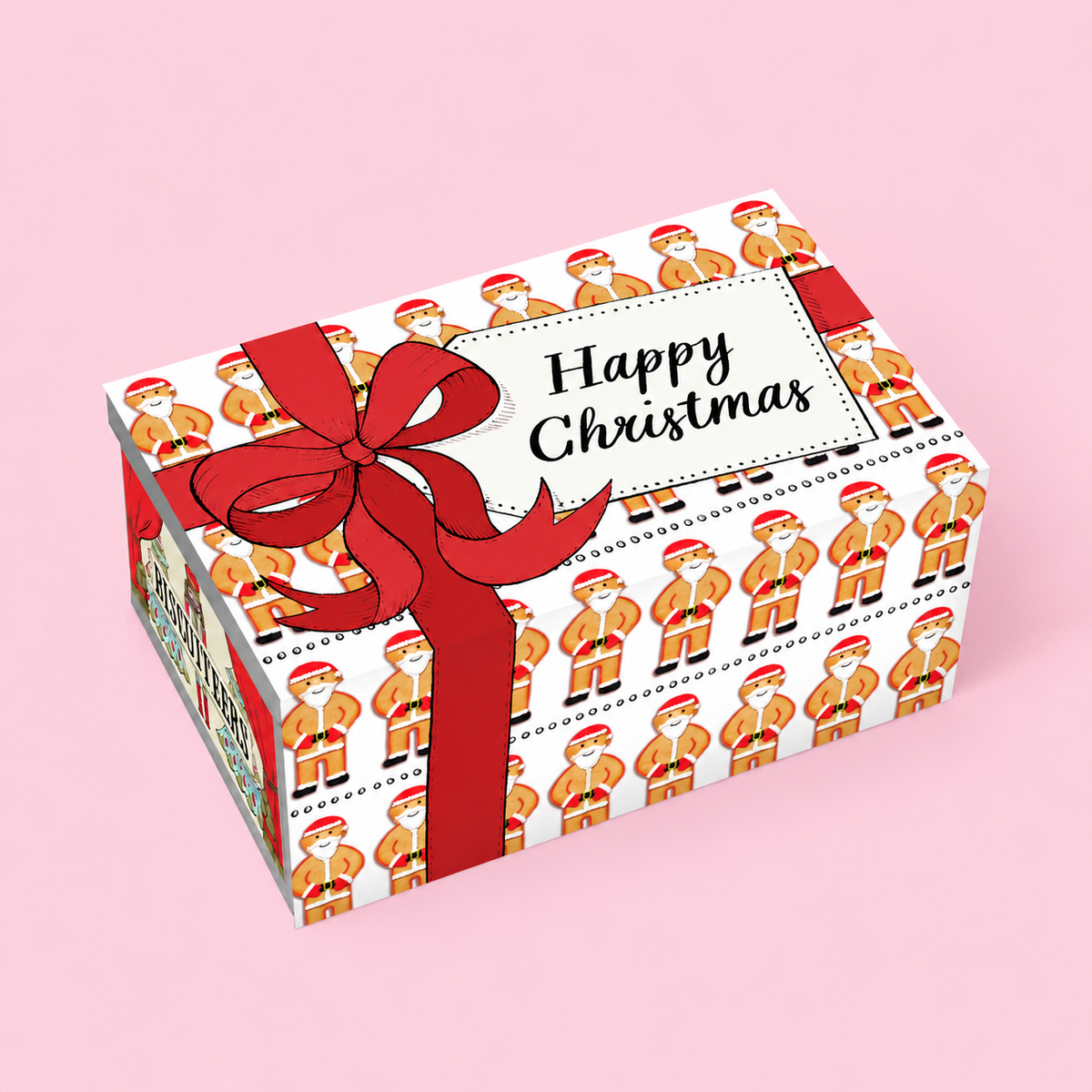 Santa Biscuit Tin Sleeve