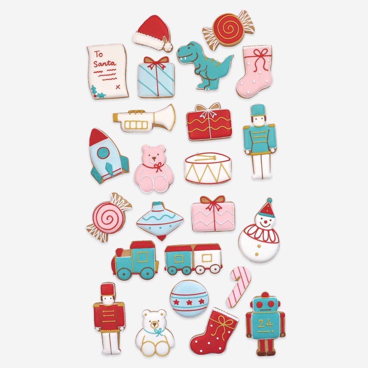 Advent Tin With Limited Edition Advent Calendar - Biscuiteers