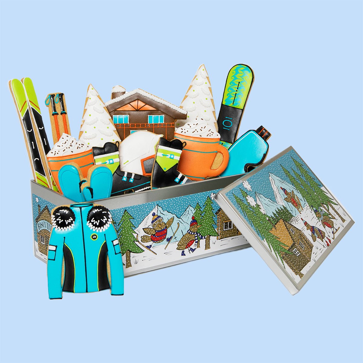 Apres Ski Luxe Biscuit Tin - Biscuiteers