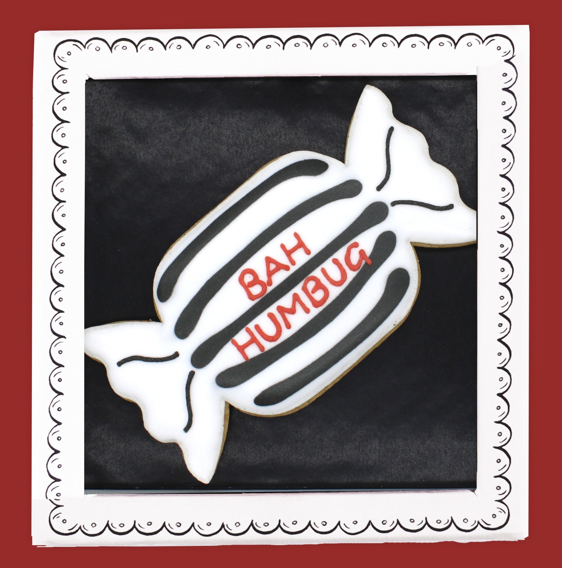 Bah Humbug! Letterbox Biscuit - Biscuiteers