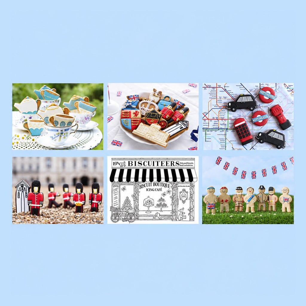 Best Of British Postcard Set - Biscuiteers