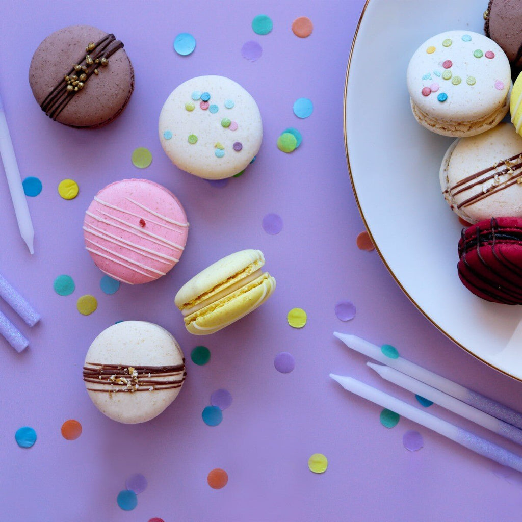 Birthday Macarons Mini Gift Box - Biscuiteers