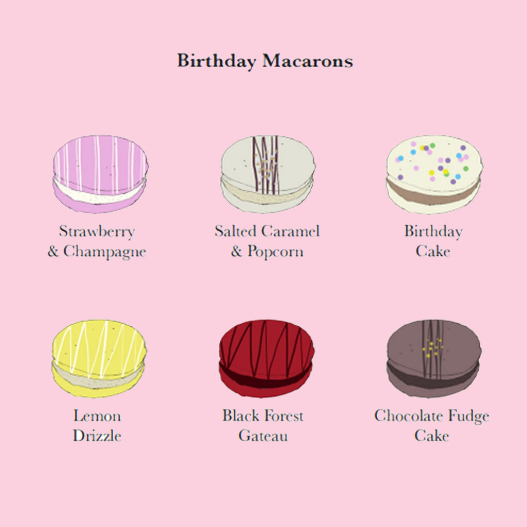 Birthday Macarons Mini Gift Box - Biscuiteers
