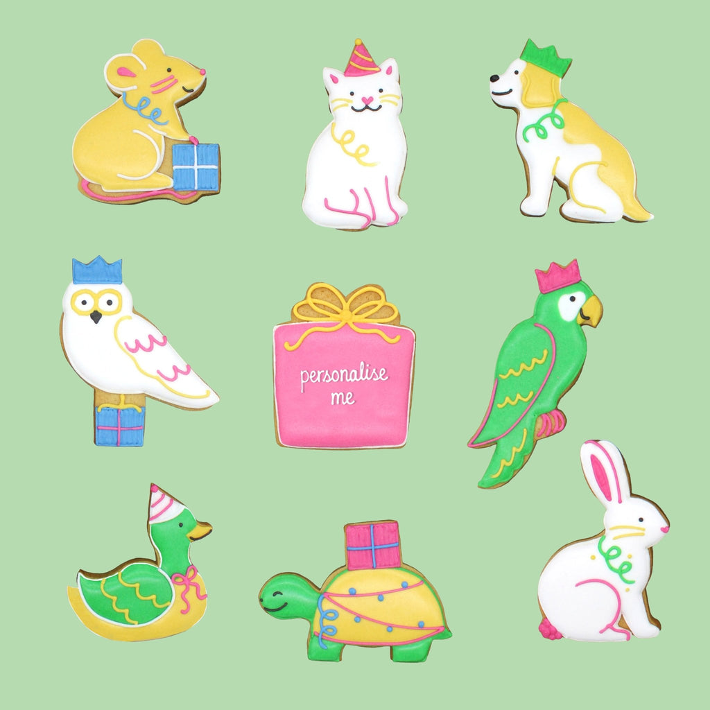 Birthday Party Animals Biscuit Tin - Biscuiteers