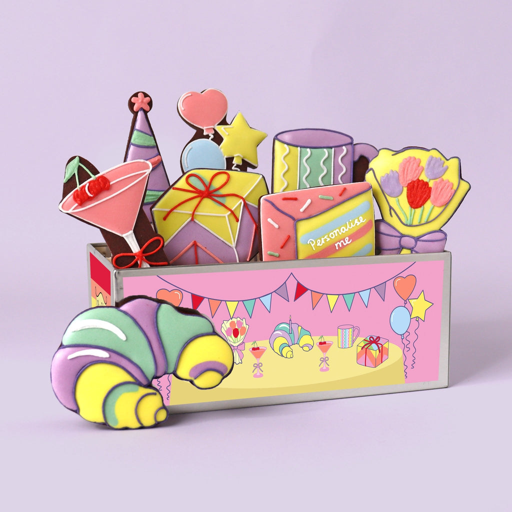 Biscuiteers x Olivia Rubin Sweet Celebration Biscuit Tin - Biscuiteers