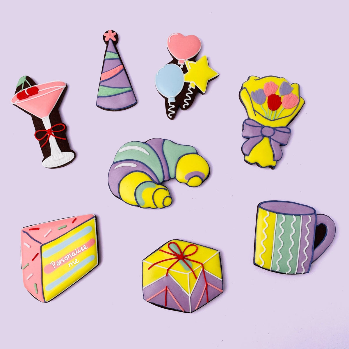 Biscuiteers x Olivia Rubin Sweet Celebration Biscuit Tin - Biscuiteers