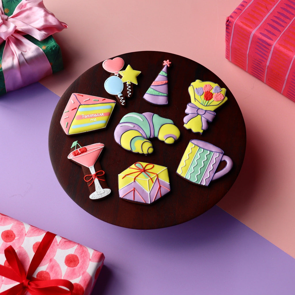 Biscuiteers x Olivia Rubin Sweet Celebration Biscuit Tin - Biscuiteers