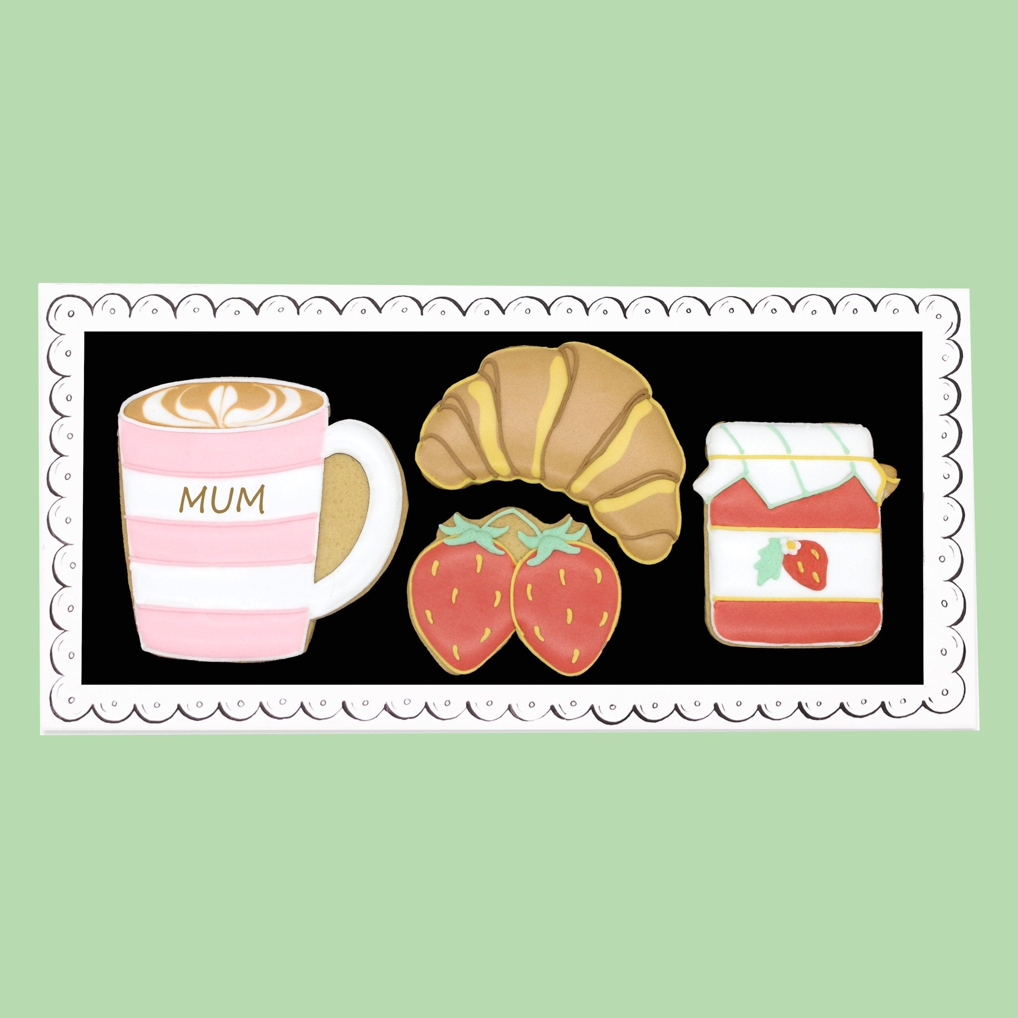 Breakfast in Bed Letterbox Biscuits - Biscuiteers