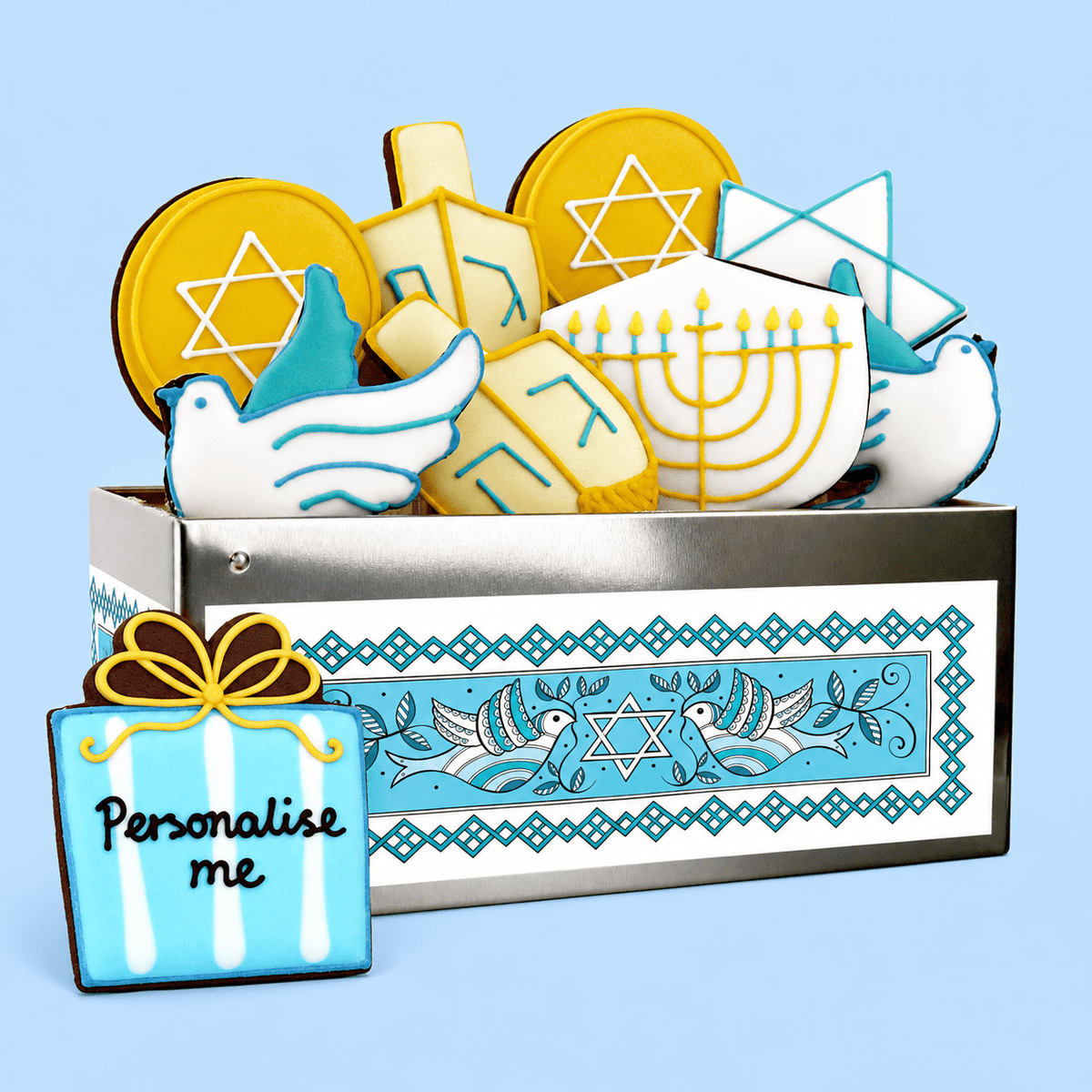 Chanukah Biscuit Tin - Biscuiteers