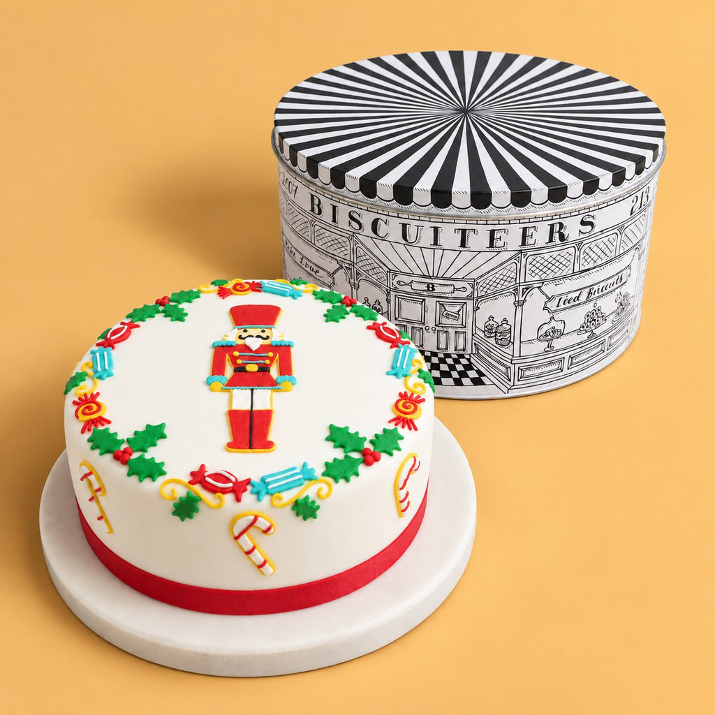 Christmas Cake & Tin Gift Box - Biscuiteers