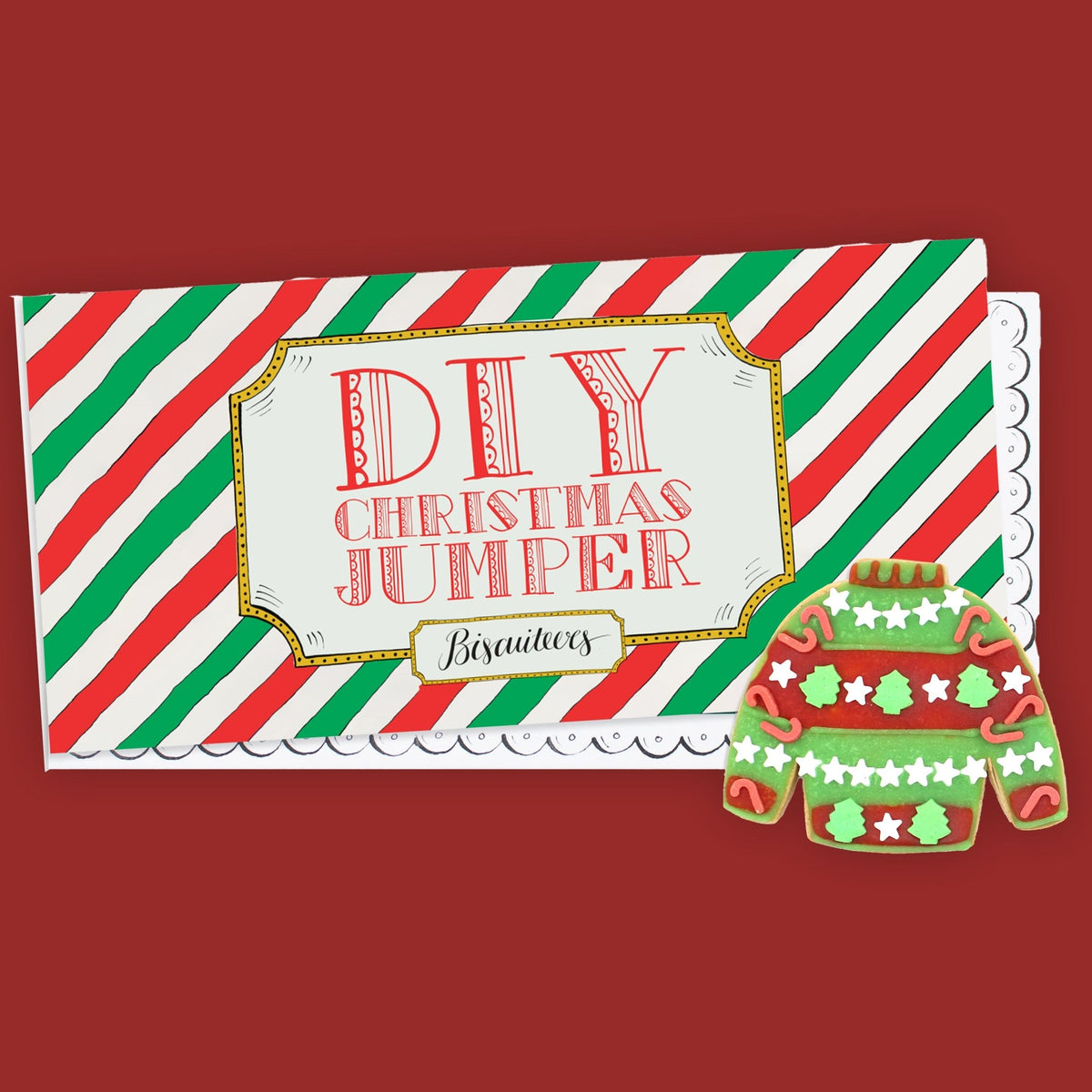 Christmas Jumpers Letterbox DIY Kit - Biscuiteers