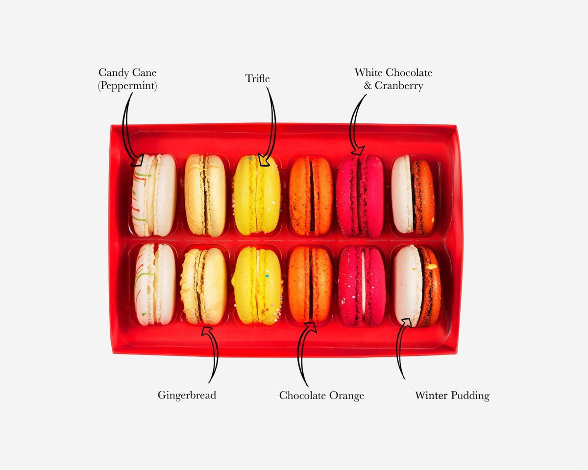 Christmas Macaron Gift Box - Biscuiteers