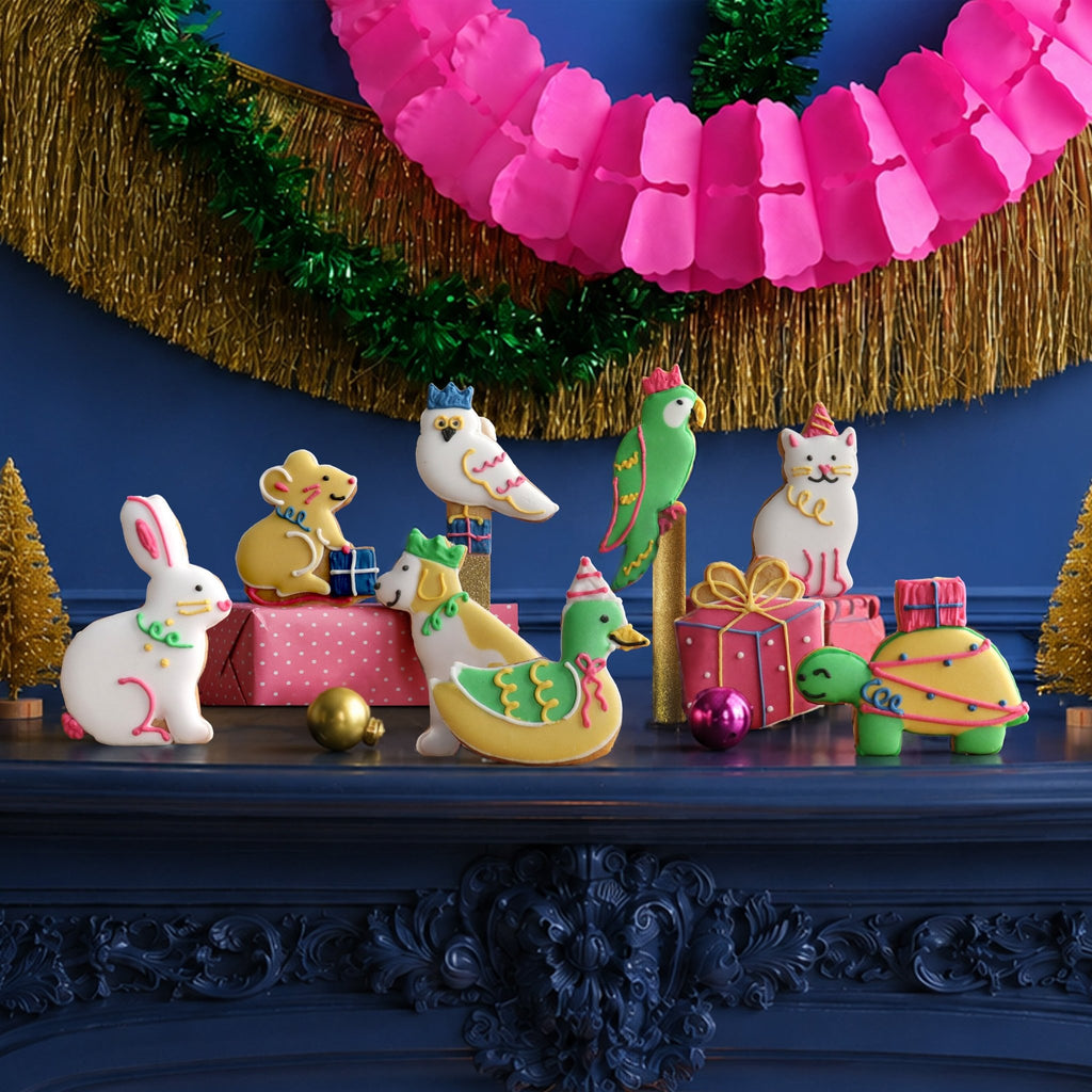Christmas Party Animals Biscuit Tin - Biscuiteers