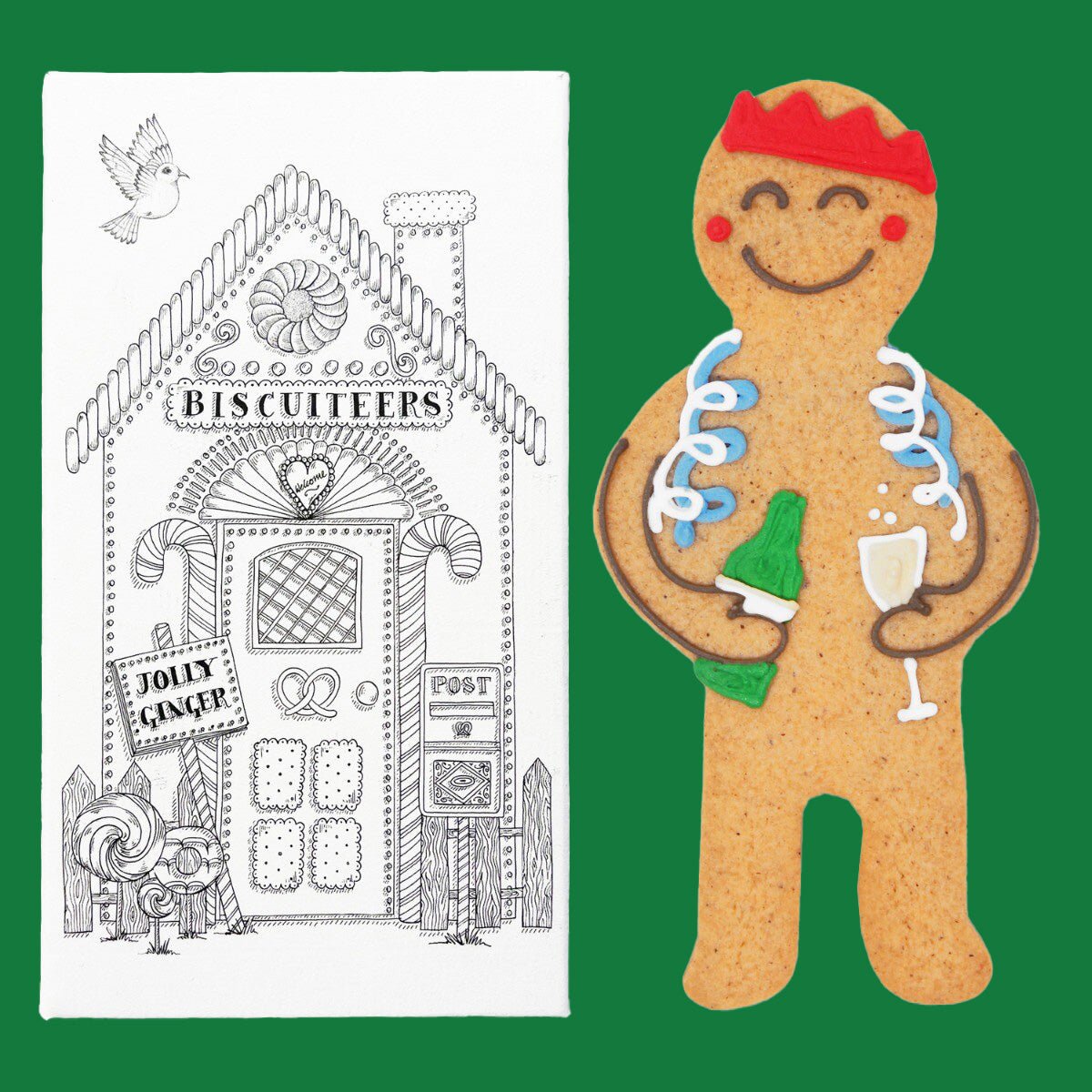 Christmas Party Jolly Ginger - Biscuiteers