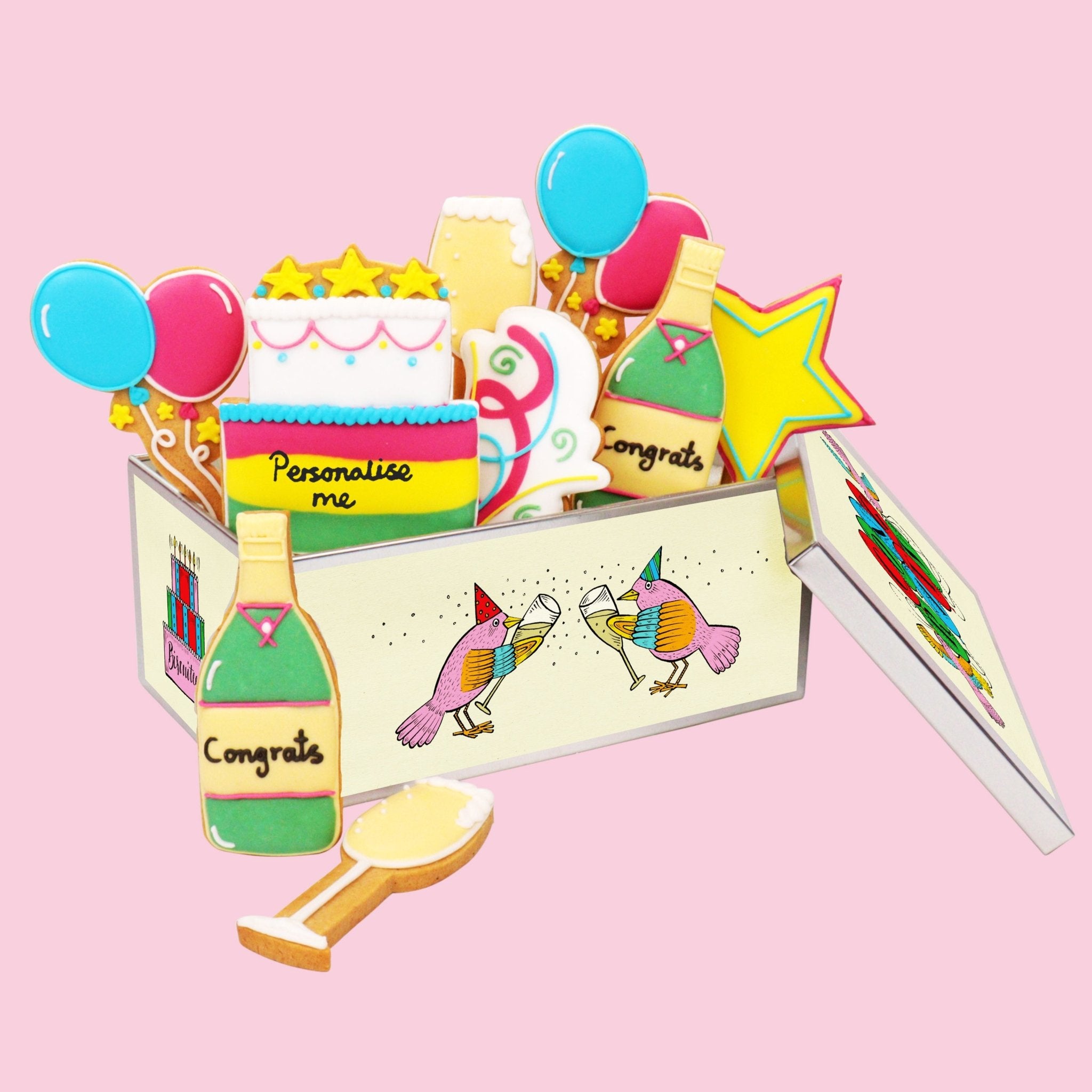 Congrats Biscuit Tin - Biscuiteers