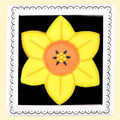 Daffodil March Birth Flower Letterbox Biscuit - Biscuiteers