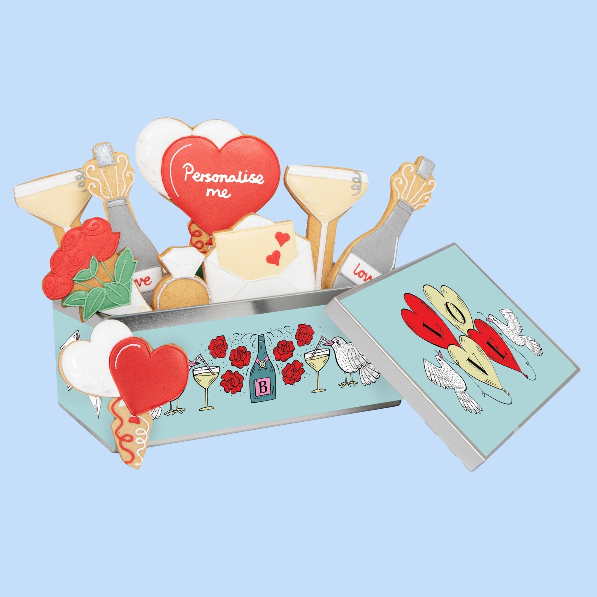 Engagement Biscuit Tin - Biscuiteers