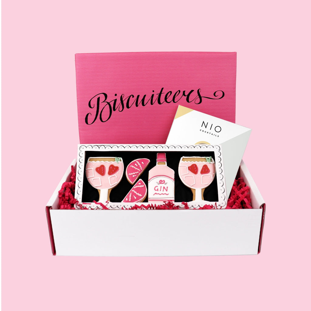 Gin Letterbox Gift - Biscuiteers