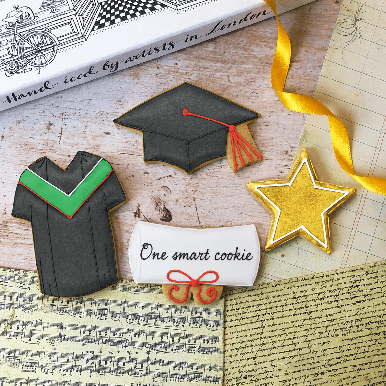 Graduation Letterbox Biscuits - Biscuiteers