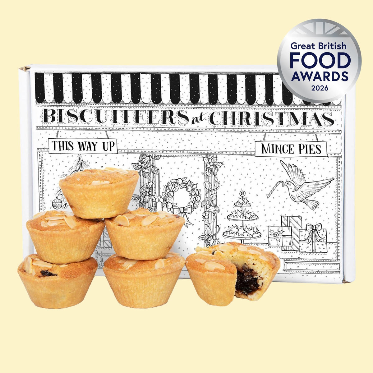 Handmade Biscuiteers Mince Pies - Biscuiteers