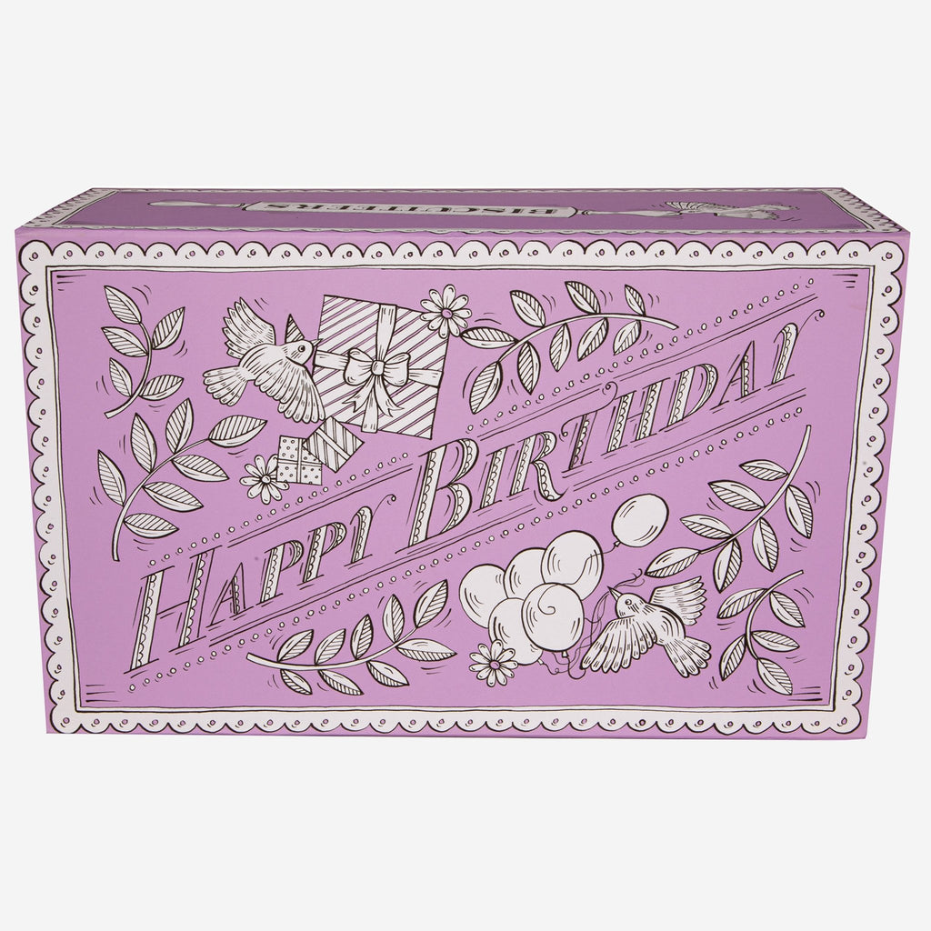 Empty Happy Birthday Gift Box - Biscuiteers
