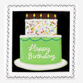 Happy Birthday letterbox biscuit - Biscuiteers