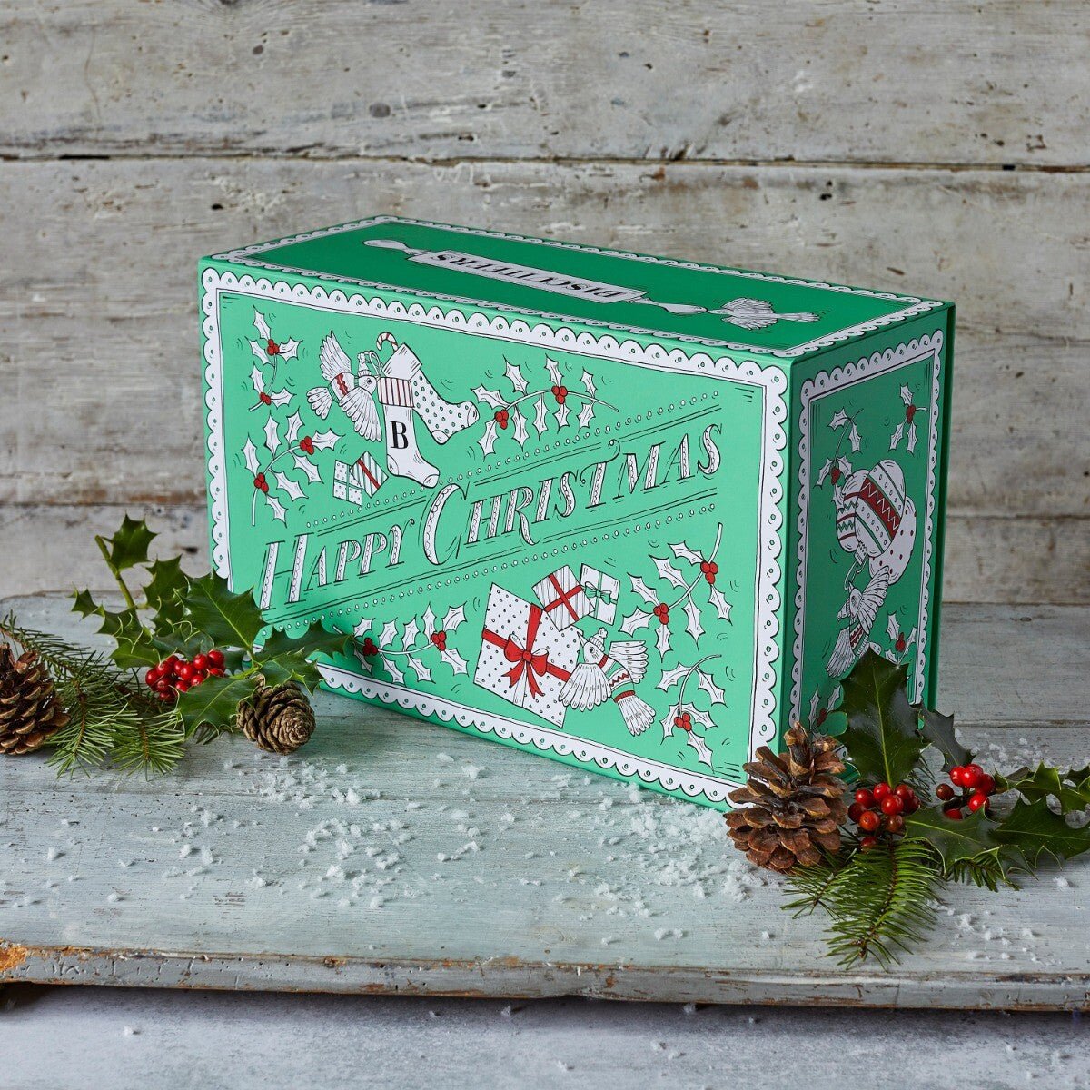 Happy Christmas Luxury Gift Box - Biscuiteers