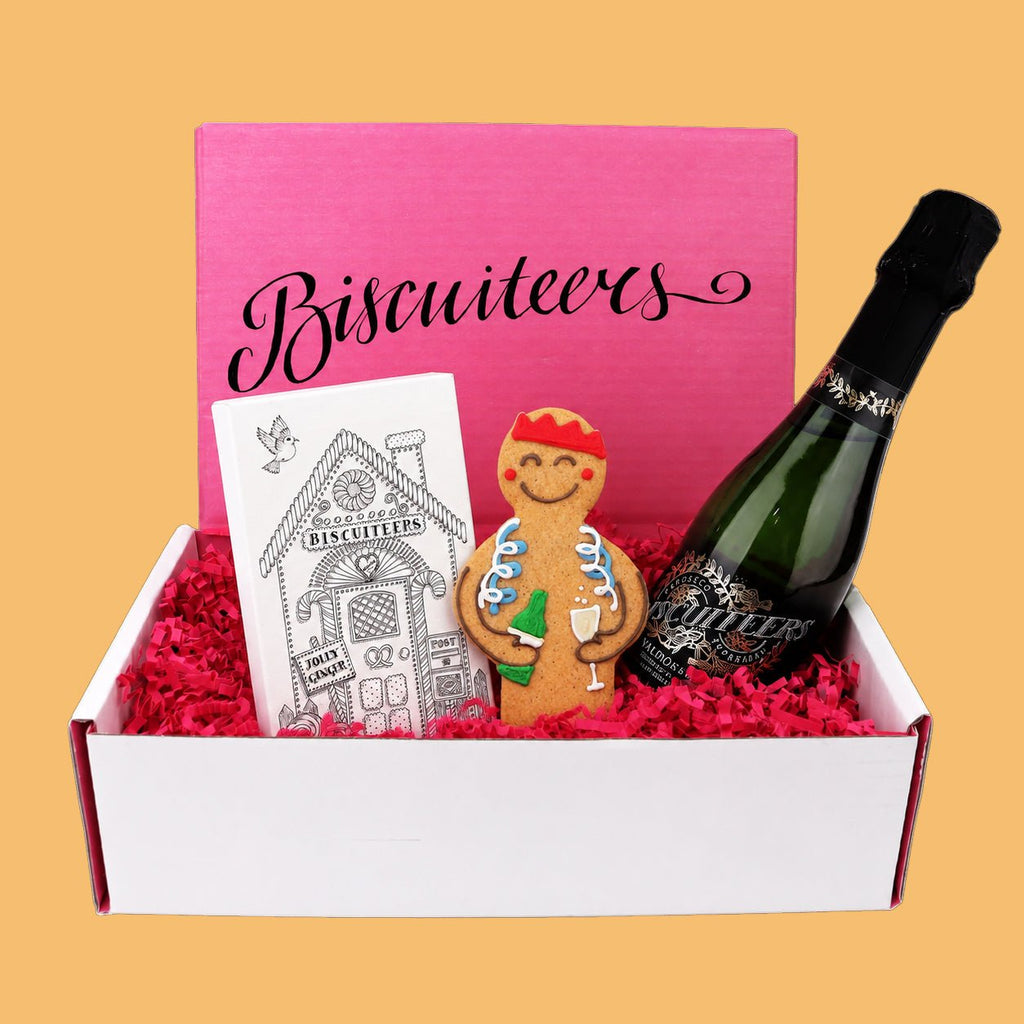 Holly Jolly Christmas Mini Gift Box - Biscuiteers