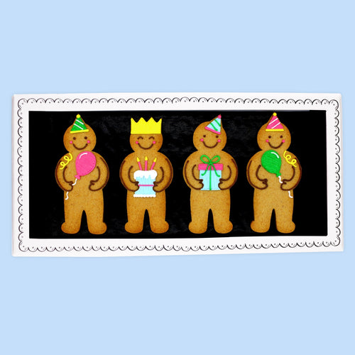 Jolly Birthday Party Letterbox Biscuits - Biscuiteers