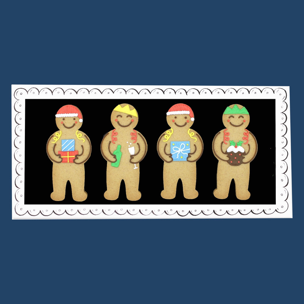 Jolly Gingers Christmas Party Letterbox Biscuits - Biscuiteers