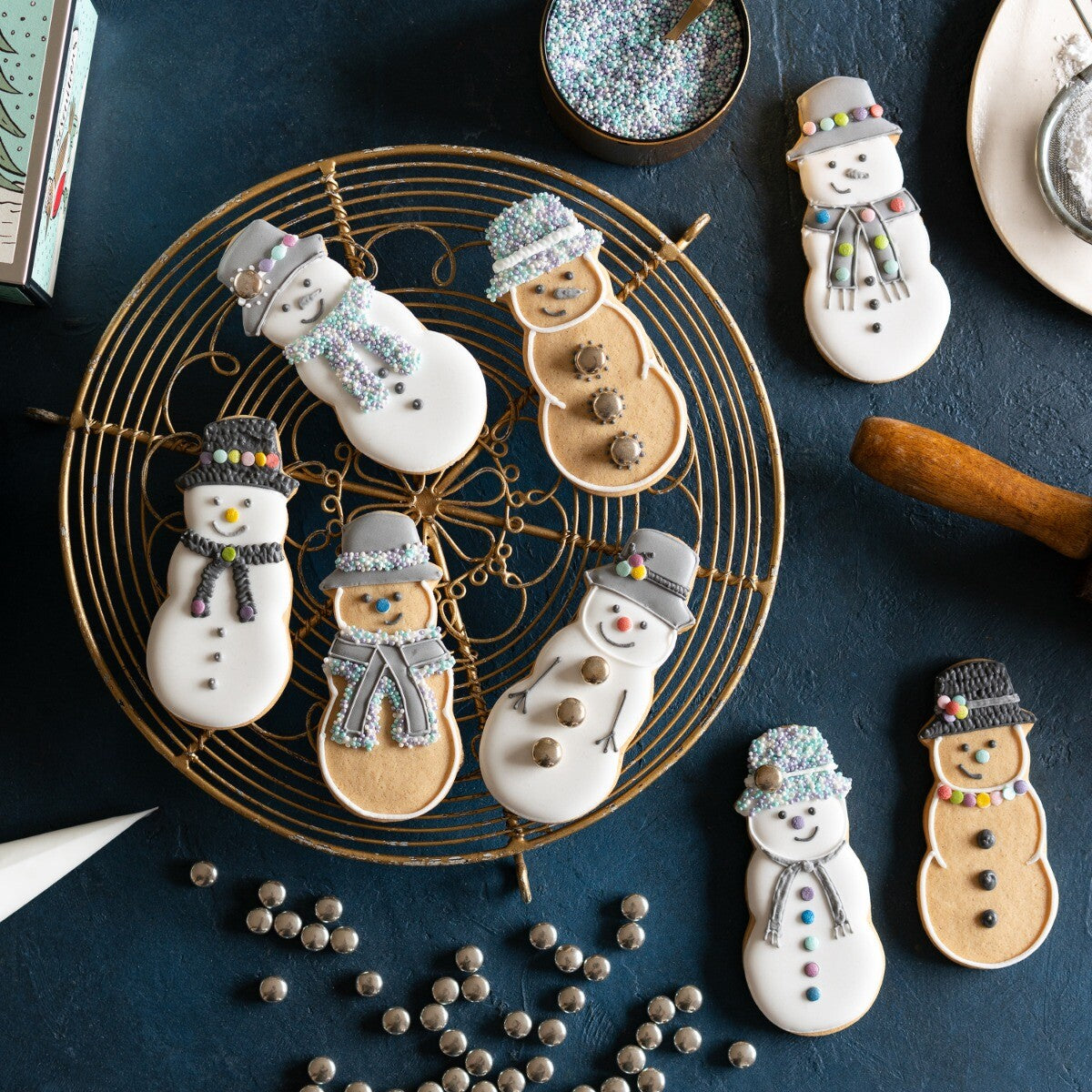 Hand-iced biscuits in The Great Outdoors Greeting Card Selection, perfect personalised birthday gift or biscuit tin gift.