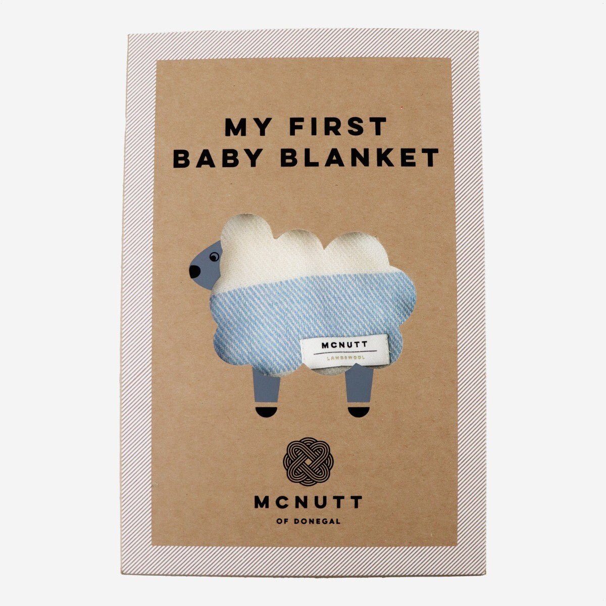 Mcnutt Of Donegal Whispering Blue Baby Blanket - Biscuiteers