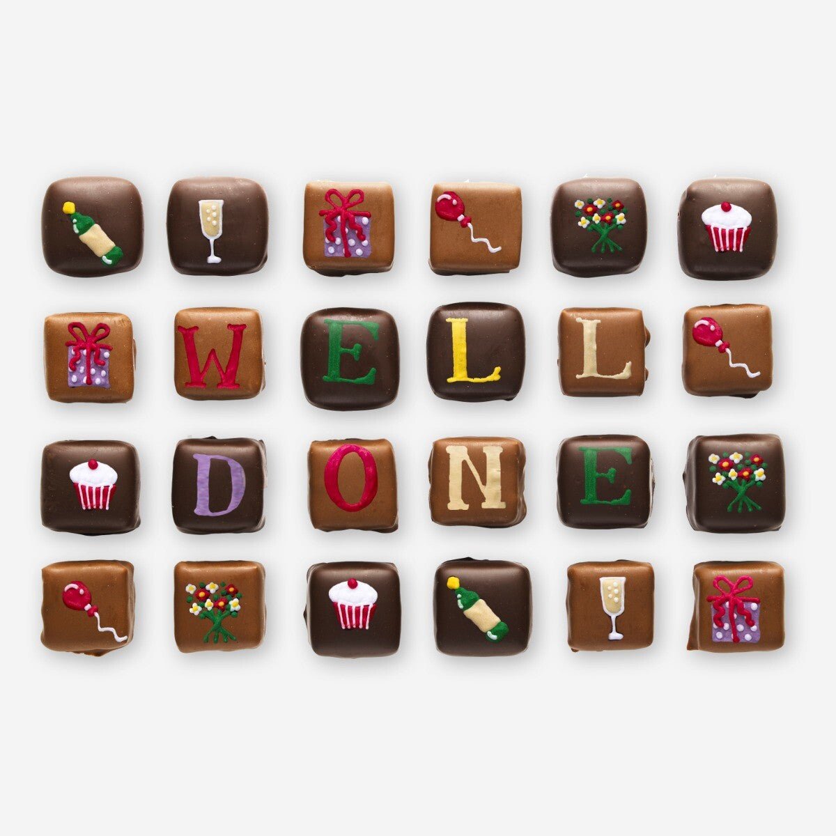 Medium Tin Personalised Well Done Chocolates - Biscuiteers