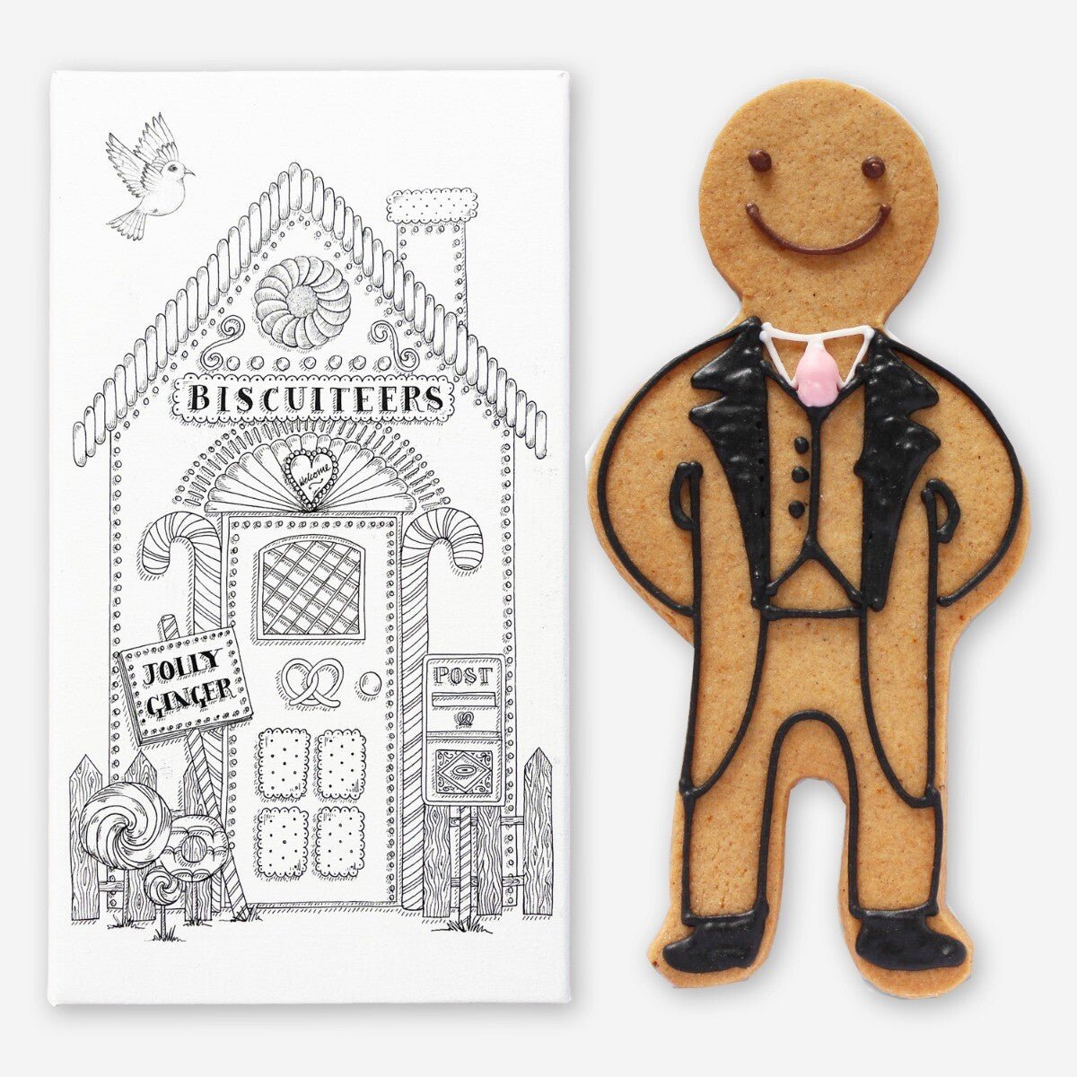 Mr And Mr Engagement Mini Gift Box - Biscuiteers