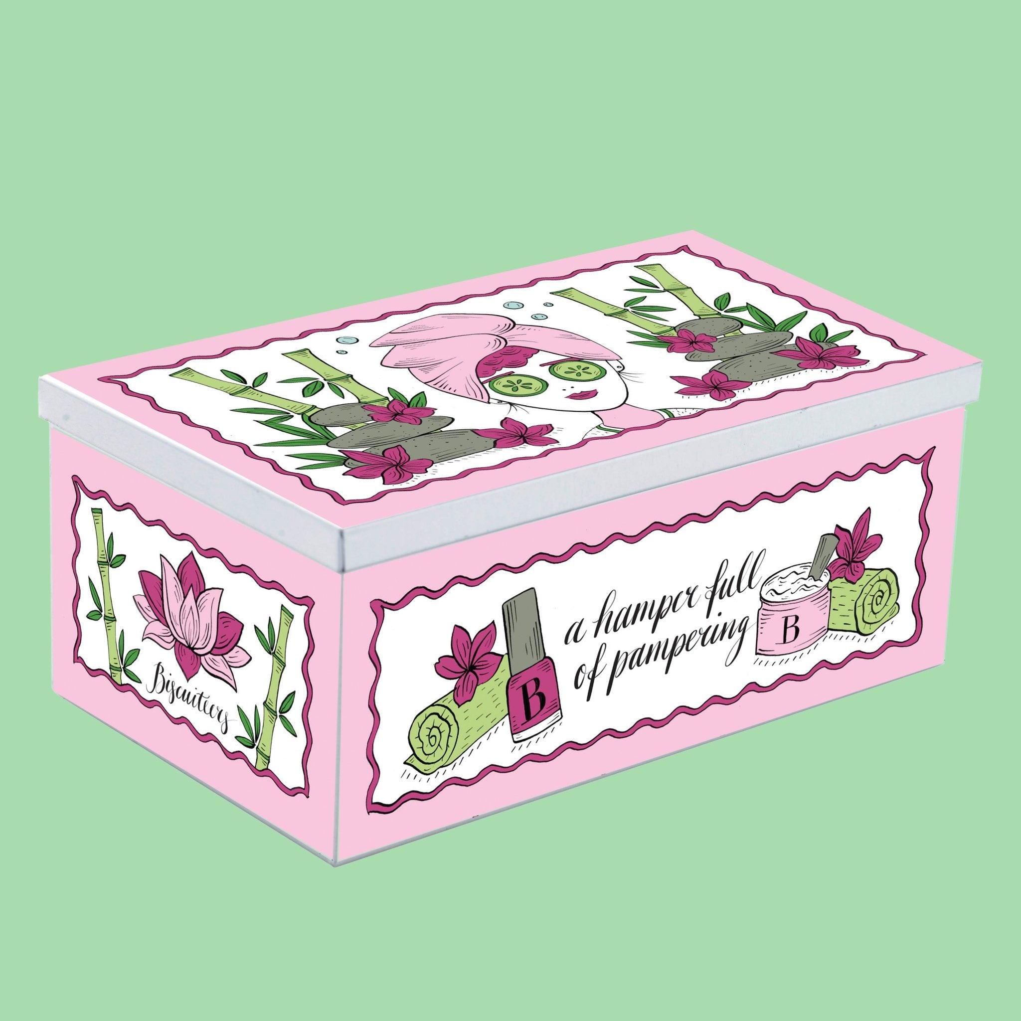 Pamper Hamper Biscuit Tin - Biscuiteers