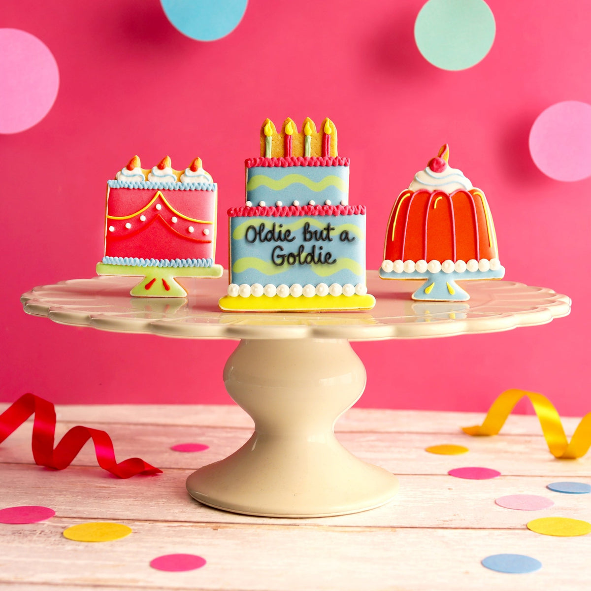 Personalised Birthday Cakes Letterbox Biscuits - Biscuiteers