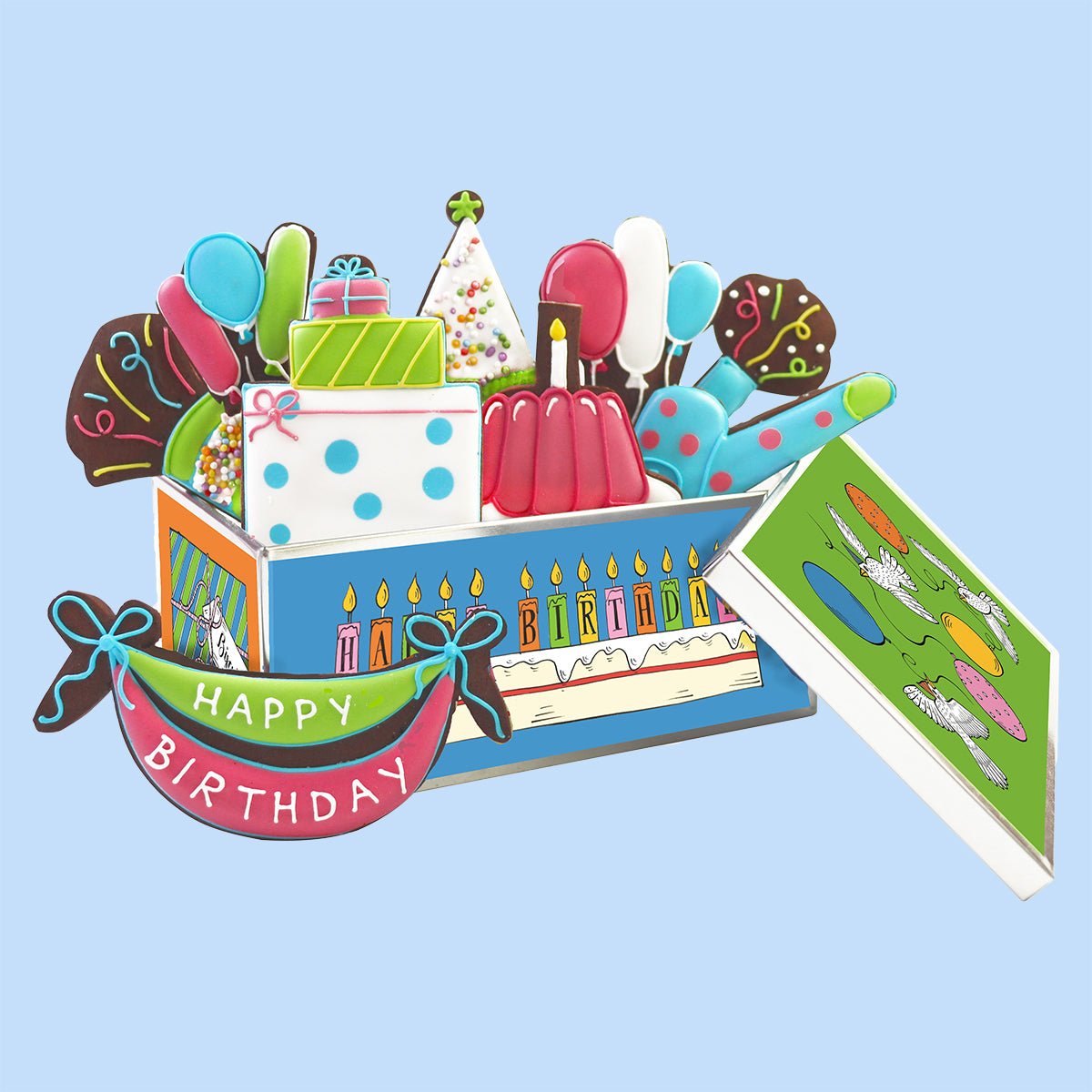 Birthday Surprises Biscuit Tin