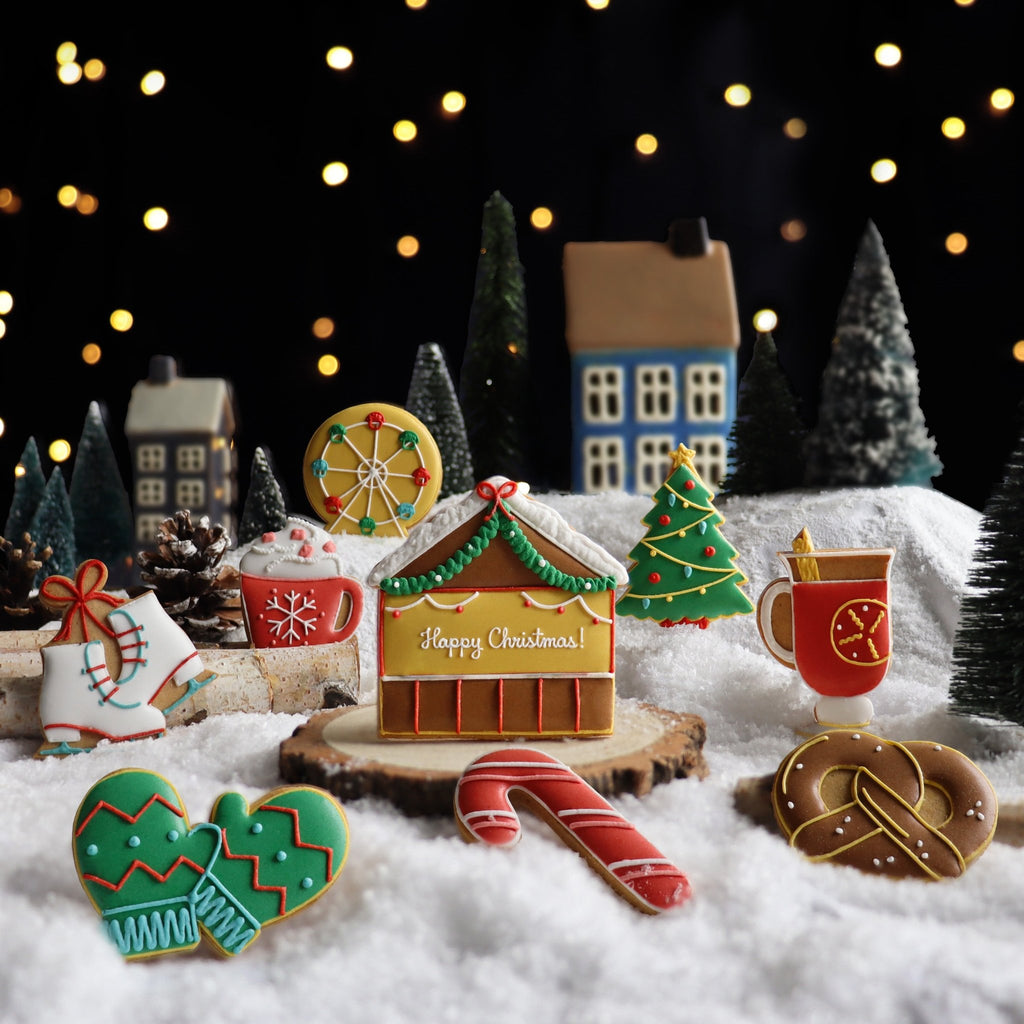 Personalised Christmas Market Biscuit Tin - Biscuiteers