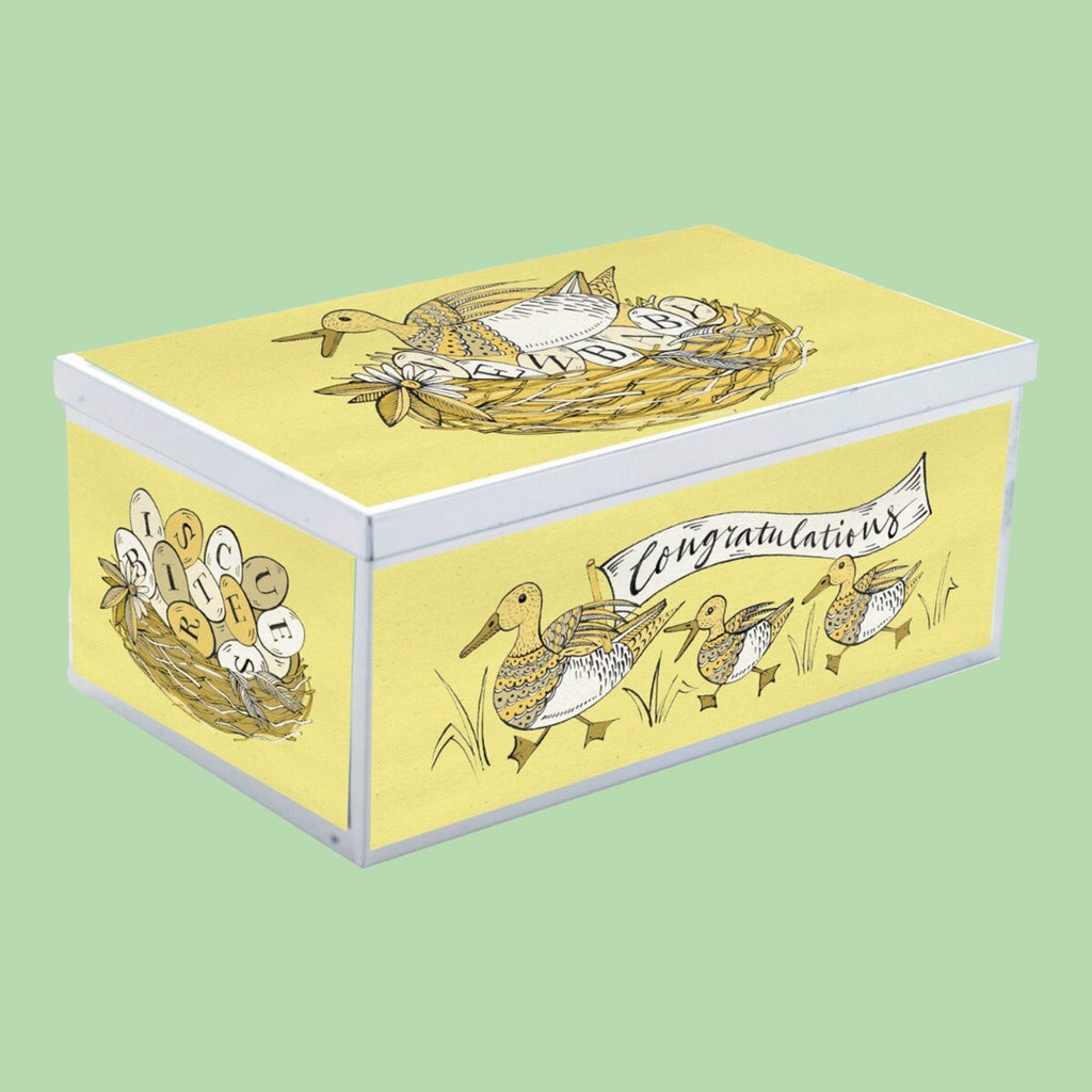 Personalised New Kid On The Block Luxe Biscuit Tin - Biscuiteers