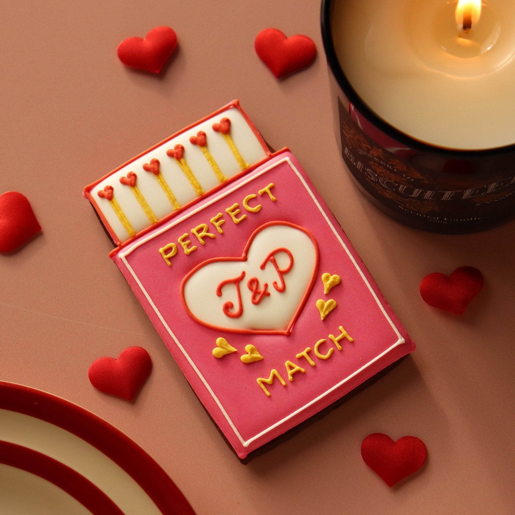 Personalised Perfect Match Letterbox Biscuit - Biscuiteers
