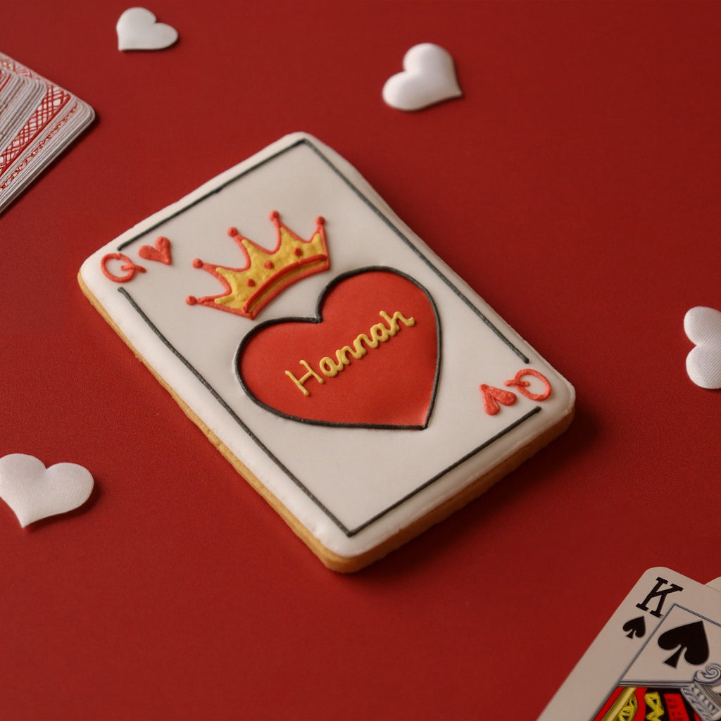 Personalised Queen of Hearts Letterbox Biscuit - Biscuiteers