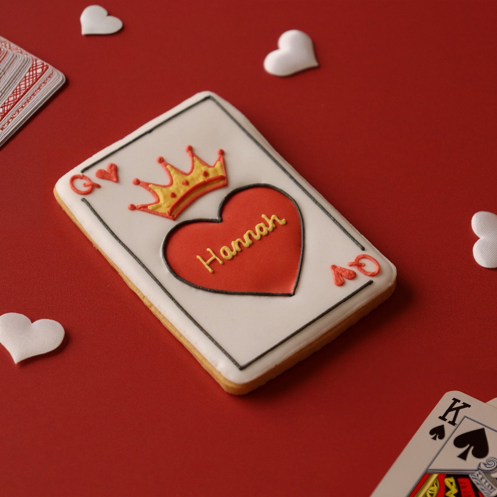 Personalised Queen of Hearts Letterbox Biscuit - Biscuiteers