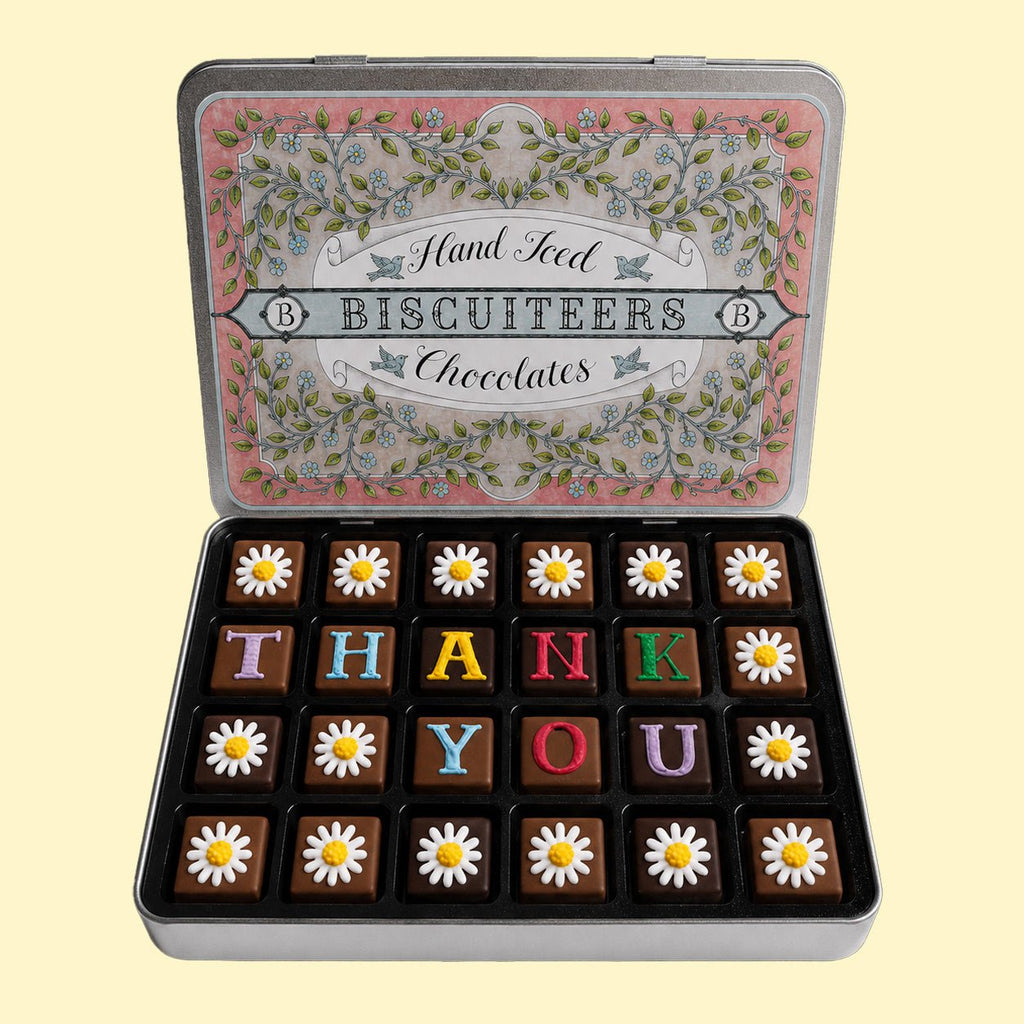 Personalised Thank You Chocolates Medium Tin - Biscuiteers